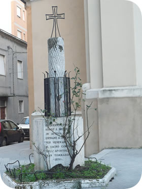 Obelisco in ricordo del passaggio di S.Brigida