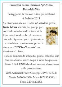 XXXIII Giornata per la vita